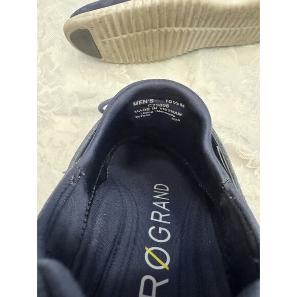 Cole Haan 10.5M 2.Zerogrand Laser Wingtip Oxford Navy Blazer Shoe Comfort C23086 - Picture 8 of 13